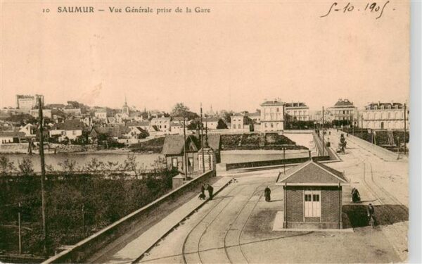 Saumur 49 Maine-et-Loire Vue generale prise de la Gare