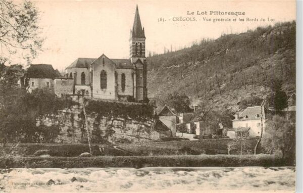 Cregols 46 Lot Vue generale et les Bords du Lot
