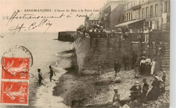 Arromanches-les-Bains 14 Calvados l’heure du Bain a la Petite Cale
