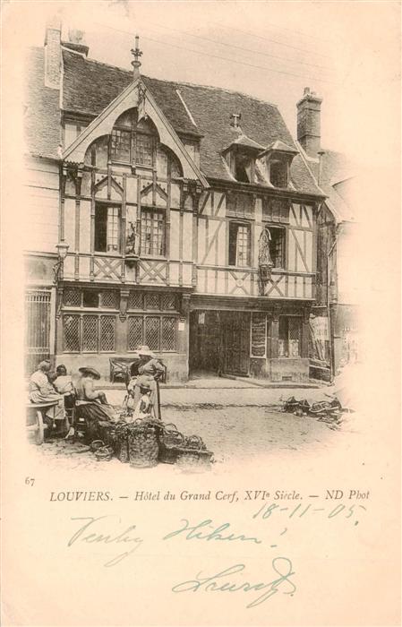 Louviers 27 Eure Hotel du Grand Cerf