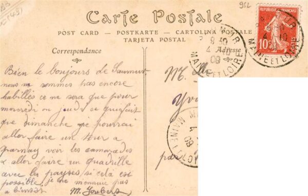 Saumur 49 Maine-et-Loire Hotel des Postes et la Rue d'Orleans – Bild 2