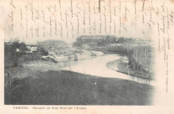 Pamiers 09 Ariege Chaussee du Pont Neuf sur l'Arriege