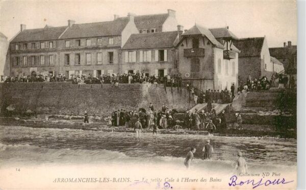 Arromanches-les-Bains 14 Calvados Le petite Cale a l’Heure des Bains