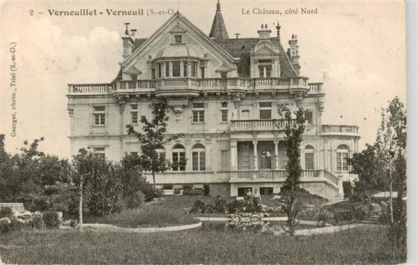 Verneuil -sur-Seine 78 Yvelines Le Chateau cote Nord