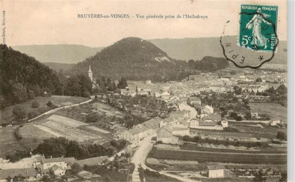 Bruyeres-en-Vosges 88 Vue generale prise de l'Helledraye