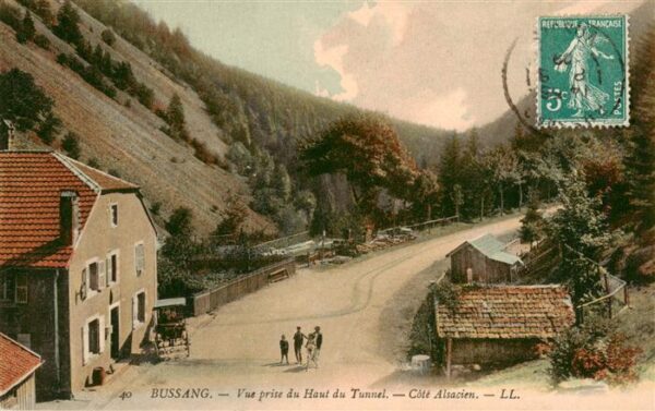 Bussang 88 Vosges Vue prise du Haut du Tunnel Cote Alsaci