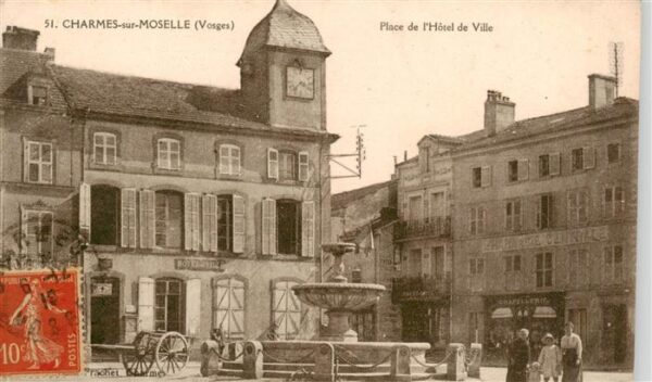 Charmes-sur-Moselle 88 Vosges Place de l’Hotel de Ville