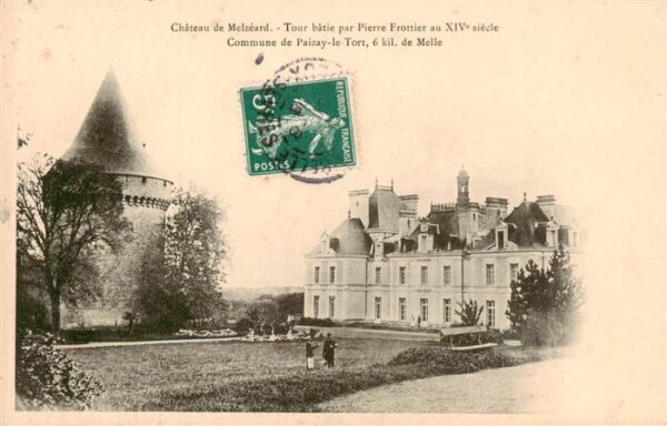Melzeard 79 Deux-Sevres Chateau de Melzard Tour batie par Pierr