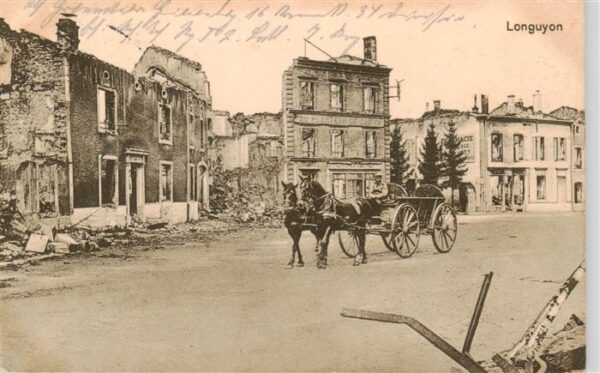 Longuyon 54 Meurthe-et-Moselle Zerstörtes Dorf in WK1