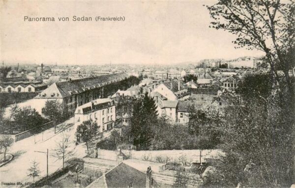 Sedan 08 Ardennes Ortsansicht Feldpost