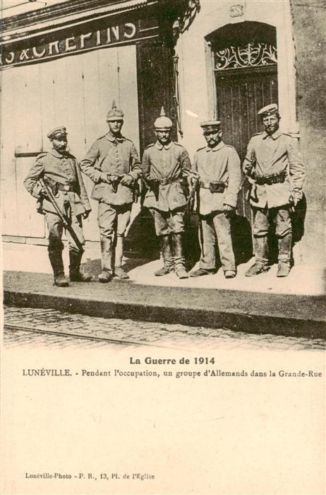 Luneville 54 Meurthe-et-Moselle Pendant l’occupation un groupe d’Allema
