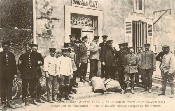 Jouville Verdun  55 Meuse Le Bureau de Postes de Jouville occupe