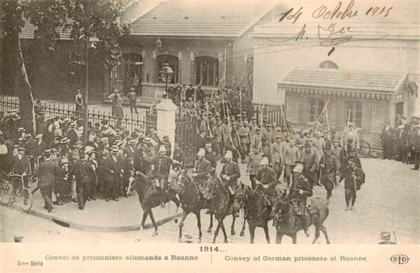 Roanne 42 Loire Convoi de prisonniers allemands a Roann
