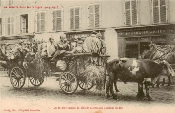 St Die Saint Die 88 Vosges Le dernier convoi de blesses allemands