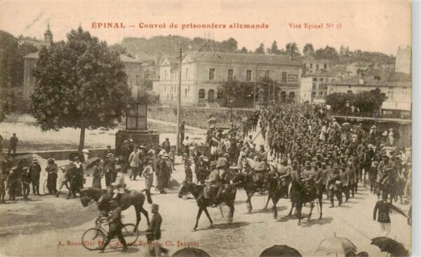 Epinal 88 Vosges Convoi de prisonniers allemands