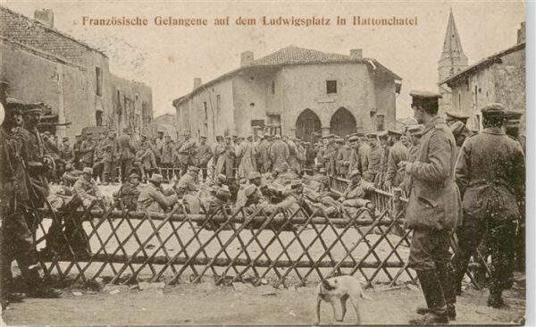 Hattonchatel 55 Meuse Französische Gefangene auf dem Ludwigsp