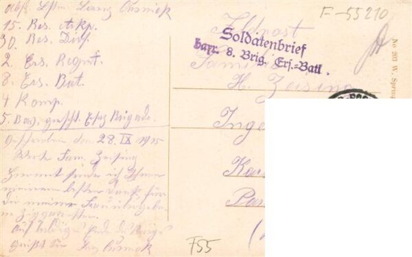 Hattonchatel 55 Meuse Französische Gefangene auf dem Ludwigsp – Bild 2