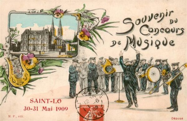 Saint-Lo 50 Manche Schloss Souvenir du Concours de Musique