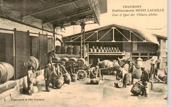Chaumont 52 Haute-Marne Etablissements Henri Lacaille Cour et Q