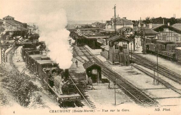 Chaumont 52 Haute-Marne Vue sur la Gare