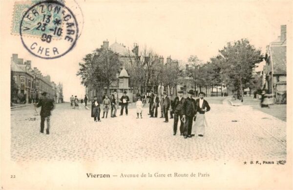 Vierzon 18 Cher Avenue de la Gare et Route de Paris
