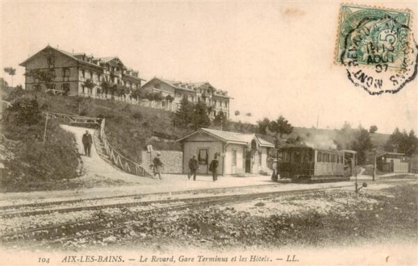 Aix-les-Bains 73 Savoie Le Retard Gare Terminus et les Hotels