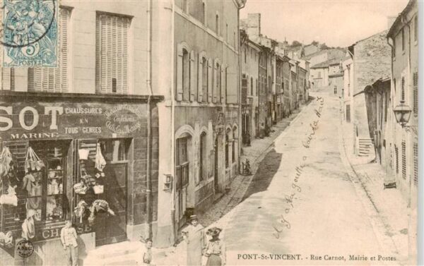 Pont-St-Vincent 54 Meurthe-et-Moselle Rue Carnot Mairie et Postes