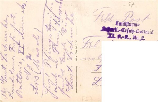 Ars 57 Ars-sur-Moselle Lothringen Bahnhofstrasse Feldpost – Bild 2