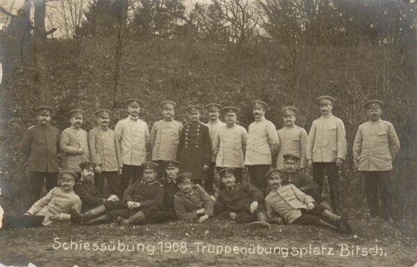 Bitsch Bitche 57 Moselle Lothringen Truppenübungsplatz Schiessübung 1908
