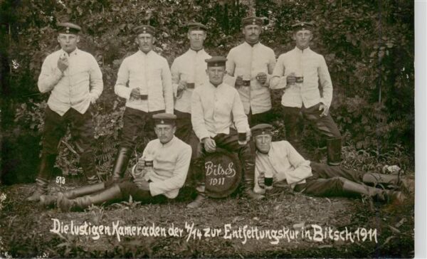 Bitsch Bitche 57 Moselle Lothringen Die Kameraden der 4_14 zur Entfettungsk