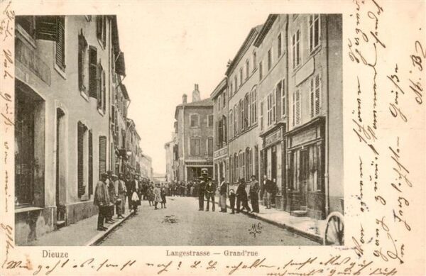 Dieuze Duss 57 Moselle Langestrasse Grand Rue