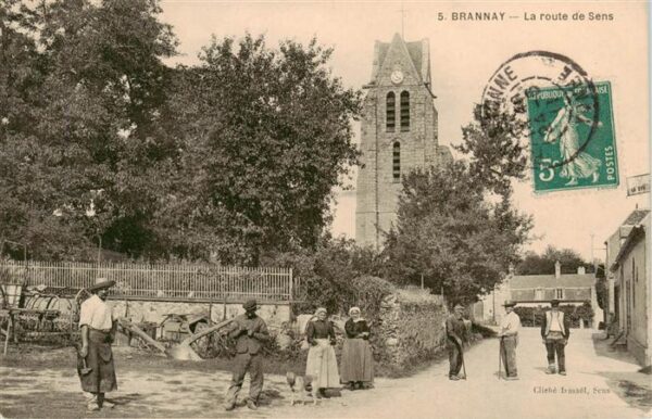 Brannay 89 Yonne La route de Sens