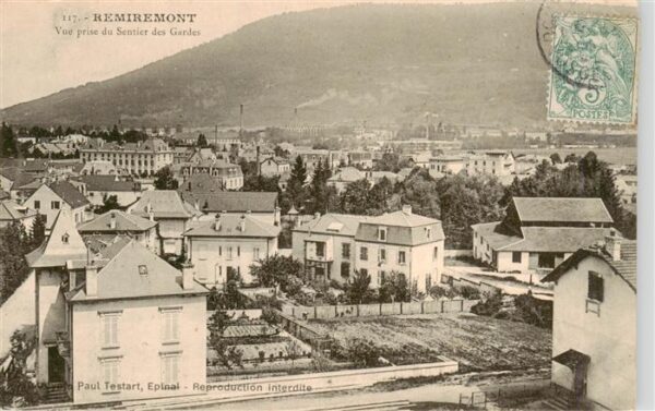 Remiremont Romberg 88 Vosges Vue prise du Sentier des Gardes