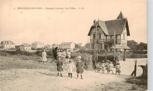 Bernieres-sur-Mer 14 Calvados Passage a niveau Les Villes