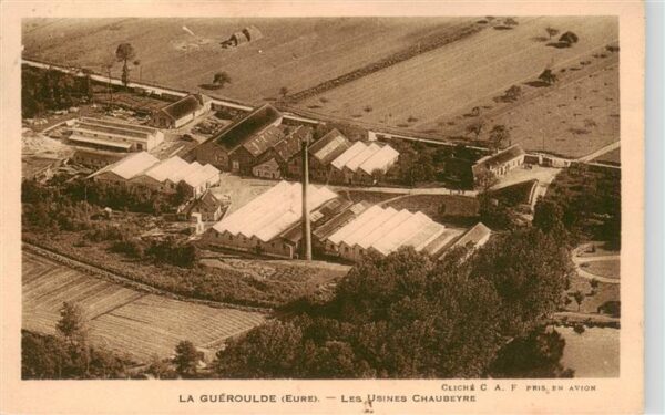 La Gueroulde 27 Eure Les Usines Chaubeyre vue aérienne