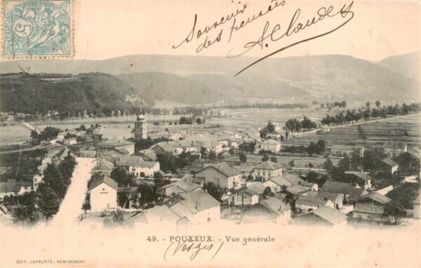 Pouxeux 88 Vosges Vue générale