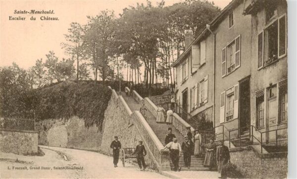 Sainte-Menehould 51 Marne Escalier du Château