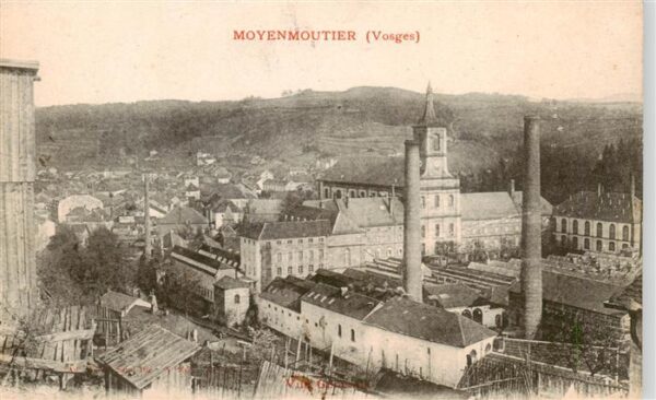 Moyenmoutier 88 Vosges Blick über die Stadt