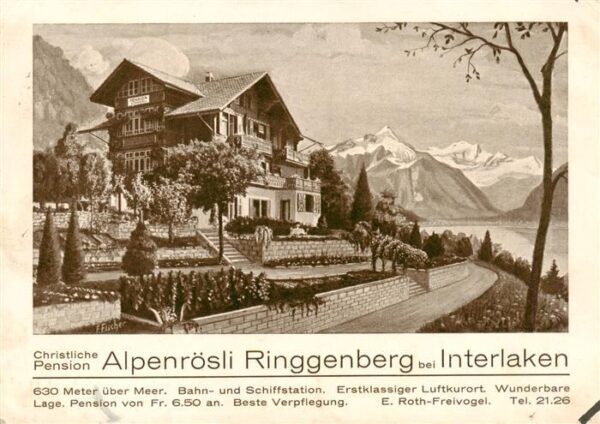 Interlaken BE Pension Alpenrösli Ringgenberg Alpen Kü