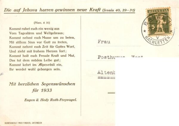 Interlaken BE Pension Alpenrösli Ringgenberg Alpen Kü – Bild 2