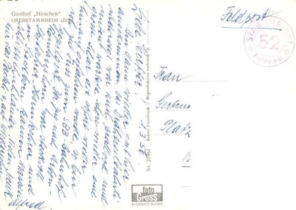 Oberstammheim Ober-Stammheim Gasthof Hirschen Fachwerkhaus – Bild 2