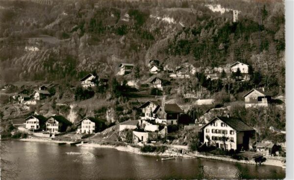 Goldswil Interlaken Fliegeraufnahme mit Ruine