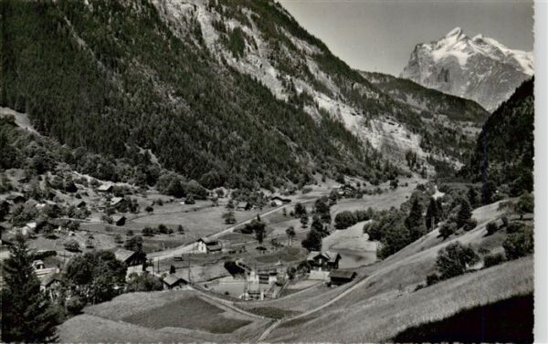 Burglauenen Grindelwald BE mit Wetterhorn