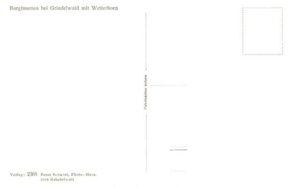 Burglauenen Grindelwald BE mit Wetterhorn – Bild 2