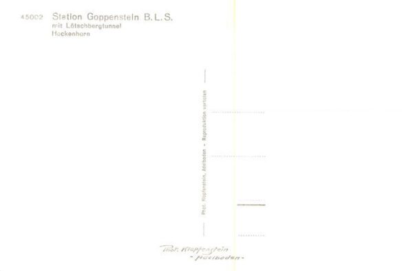Goppenstein VS Station Goppenstein BLS mit Lötschbergt – Bild 2