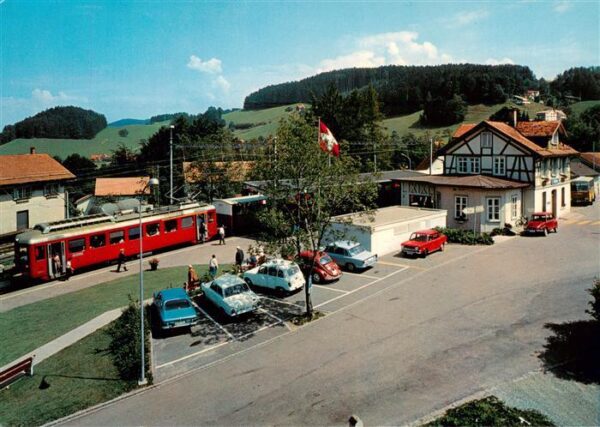 Heiden AR Bahnhof mit Rorschach Heiden Bergbahn