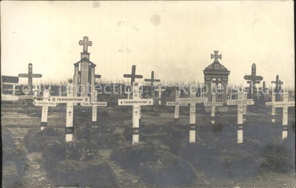 Militaria WK1 Friedhof deutsche gefallene