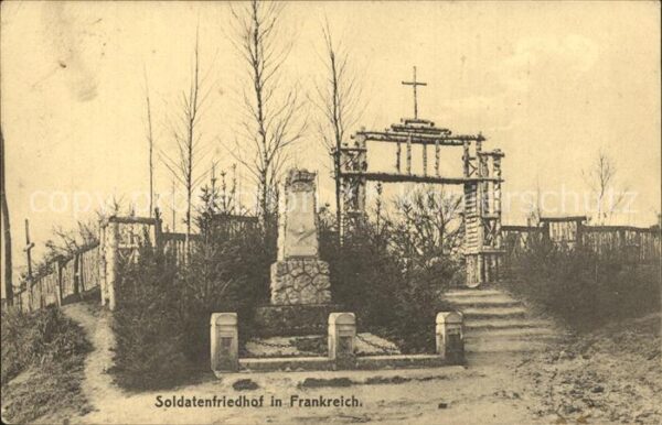 Militaria Frankreich Weltkrieg 1 soldatenfriedhof