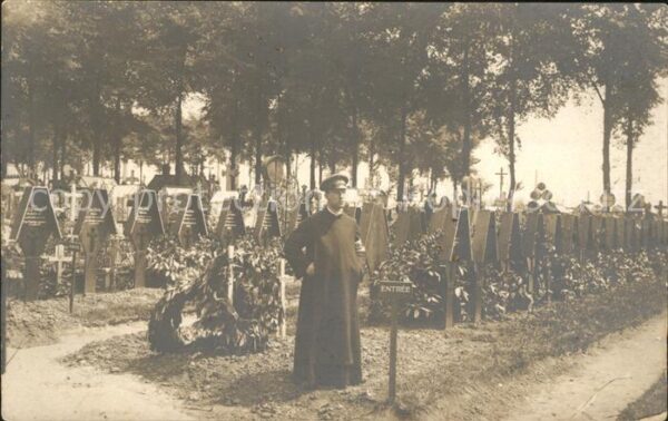 Militaria Tod Friedhof Weltkrieg 1 Feldprediger