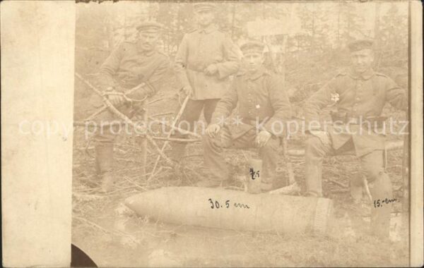 Militaria WK1 gruppenfoto blindgänger